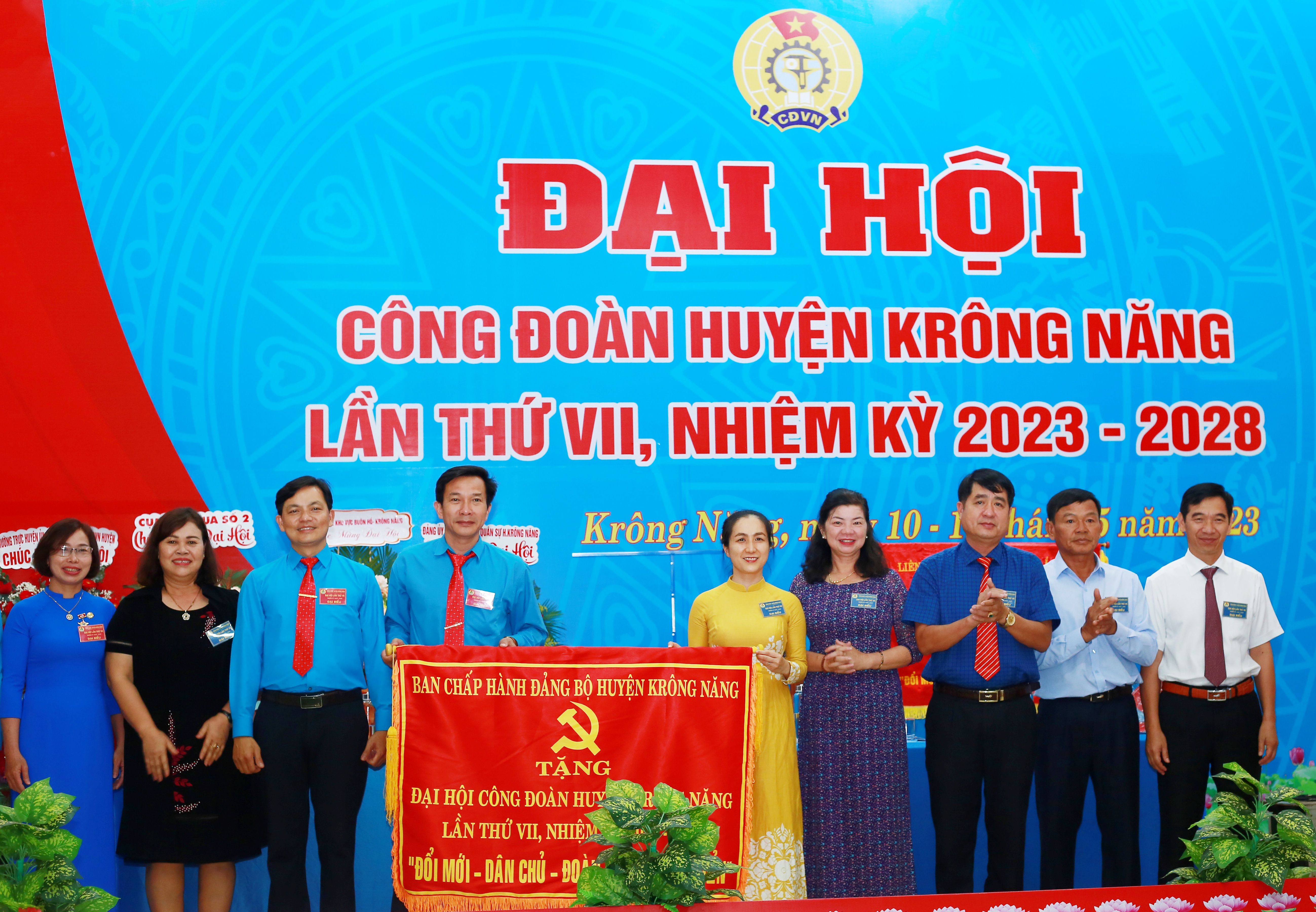 Đại hội Công đoàn huyện Krông Năng lần thứ VII, nhiệm kỳ 2023 - 2028