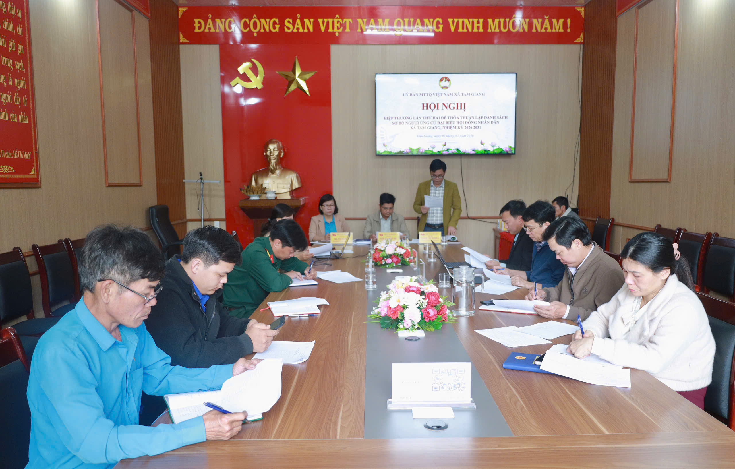 Ủy ban MTTQ Việt Nam xã Tam Giang, tỉnh Đắk Lắk tổ chức Hội nghị Hiệp thương lần thứ hai