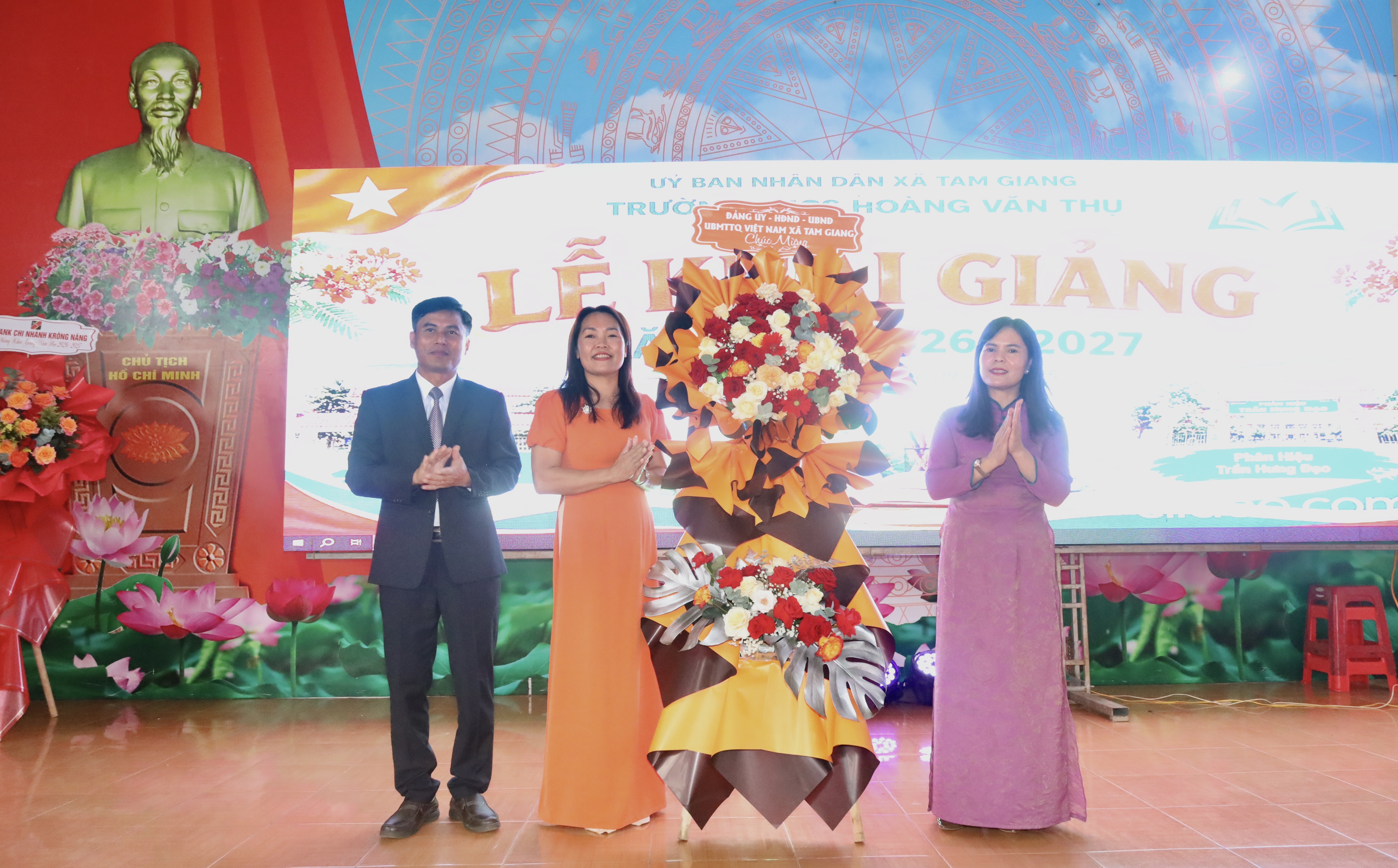 Các trường học trên địa bàn xã Tam Giang khai giảng năm học 2026 - 2027